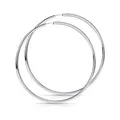Materia 925 Silber Creolen groß - Teenager Damen Ohrringe 80mm XXL Ringe SO-90