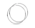 Materia Paar Creolen Damen Silber Ø80mm SO-90, 925 Sterling Silber