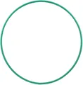 Hula Hoop Rohling, HDPE-16mm, GRÜN, Durchmesser 100cm