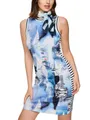 Marc Cain Sommerkleid Salty Breeze Premium Damenmode mit maritimem Print