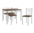 ML-DESIGN Essgruppe Tischgruppe für Küche & Esszimmer moderne Esstischgruppe Esszimmerset, Essgarnitur für 4 Personen 5tlg. 1x Tisch aus Holz & 4x Stühle