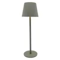 Coen Bakker Tischleuchte taupe geriffelt Outdoor usb dimmbar 11x36,5cm touch 48 LED