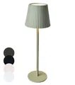 Coen Bakker LED Tischlampe dimmbar mit Touch IP44 Lampe USB 3 Lichtfarben für Innen & Außen 36,5x11 cm Tischleuchte, Farbe:Grün