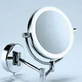 Libaro LED Kosmetikspiegel Modena – 360° Wand-Schminkspiegel mit Dimmer - Neu