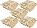 vhbw 50x Staubbeutel kompatibel mit Novum 679 045 / 679045, 645 592 / 645592, 612 357 / 612357 Staubsauger - 24,5cm x 18cm Sandfarben