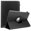 Cadorabo Hülle kompatibel mit 10" Tablets Tablethülle 360 Design aus Premium Kunst Leder Flip Klappbare Stoßfeste Magnetische Cover Hülle für 10" Tablets Tasche in Schwarz