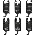 LEILUO 6-teiliges Multifunktionswerkzeug Haken sägeblatt für Teppiche Dachpappe mit Aufbewahrungstasche Kompatibel mit DeWalt Dremel Milwaukee und mehr