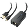 Cable Matters Micro USB Ethernet Adapter Bis zu 300+ Mbit/s (Fire TV Stick LAN Adapter, Fire TV LAN) für Streaming Sticks, einschließlich Chromecast, Google Home Mini und mehr
