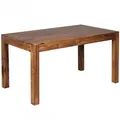 FineBuy Esstisch rechteckig 160 cm Sheesham Massivholz - Design Esszimmertisch für 6-8 Personen - Landhaus Küchentisch - Holztisch Massiv