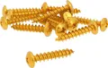 Schraubensatz 12 Stück Verkleidung gold - 6x30