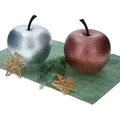 2er Set Pottery Pots Deko-Apfel XS Bronze & Silber – 1x E2206-S1-GLMB & 1x E2206-S1-GLS