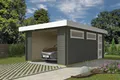 Nordic Holz Garage CANBERRA, BxT: 423x600 cm, ohne Tor