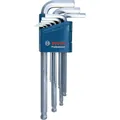 Bosch Professional Hex 600A01TH5 9-tlg Inbusschlüssel-Set Kugelköpfe Stahl