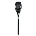 LED Solar Fackel Kerze schwarz Gartenlampe Solarleuchte Deko  Outdoor Garten