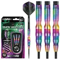 WINMAU Champions - Simon Whitlock 3: 22g Profi Wolfram Steeltip Dartpfeile Set mit Flights und Schäfte