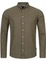 Indicode Herren Riverside Hemd kariert mit Button-Down-Kragen | Herrenhemd Männerhemd Army S