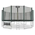 Aga SPORT PRO Trampolin 518 cm Dunkelgrün + Schutznetz + Leiter + Schuhtasche - Grün