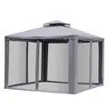 Outsunny Pavillon, BxHxT: 294 x 265 x 294 cm
