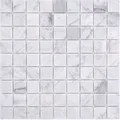 Natursteinmosaik Marmor weiss carrara Optik matt Wand Boden Küche Bad Dusche WC