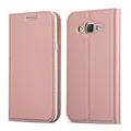 Cadorabo Hülle kompatibel mit Samsung Galaxy Grand Prime aus Premium Kunst Leder Flip Klappbare Stoßfeste Magnetische [Standfunktion] [Kartenfächern] Cover Hülle für Galaxy Grand Prime Tasche in Rosa