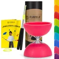 Diabolo Freizeitsport Jonglier-Set Basic (pink) - Diabolo mit Aluminium-Handsticks, Ersatzschnur, Anleitung. Perfekt für Kinder, Einsteiger & Anfänger