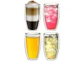 Creano Teeglas Thermoglas “DG-SH” 4er-Set 400ml, 4-tlg., Borosilikatglas, 4 Gläser