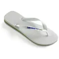 Havaianas Brasil Logo Weiß Gr 35/36