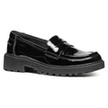Geox J Casey Girl C Moccasin, Black, 38 EU