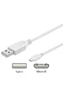 Pro USB-A USB Micro-B - 0.15m - Weiß
