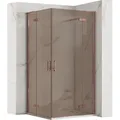 Duschkabine Rea Hugo Double 80X100 Brush Copper - Kupfer