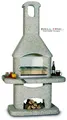 Wellfire Gartengrillkamin NOVA Braun 205 x 110 x 73 cm