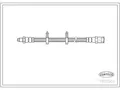 CORTECO Flexibles Vorderbremsrohr Geeignet Für IVECO Daily I/II - Bremsrohr
