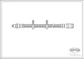 Flexibler Bremsschlauch Vorderachse 19026924 CORTECO für IVECO DAILY I Kasten