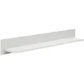 Hom`in Wandboard, Hellgrau, Holzwerkstoff, 150x20.4x24.8 cm, Wohnzimmer, Regale, Wandboards