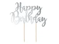 Alles Gute zum Geburtstag Tortenaufsatz - Silber