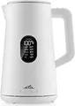 ETA Wasserkocher Elsa 1,5l | Temperaturwahl 40-100°C | Warmhaltefunktion | Edelstahl | 1800W | LED | Weiß