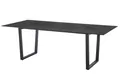 Diamond Garden Kufentisch OXFORD 220 x 100 cm, Edelstahl Dunkelgrau / HPL Granit