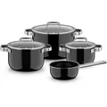 WMF Topf-Set Fusiontec® Mineral Pro schwarz 4-tlg., 4 Set