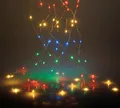 Draht Lichterkette multicolor - bunt / 300 LED - Deko Weihnachts Leuchtdraht mehrfarbig für Außen Outdoor
