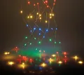 Spetebo LED-Lichterkette Micro LED Draht Lichterkette - bunt / 300 LED, 300-flammig, Drahtlichterkette Leuchtdraht Deko Beleuchtung Weihnachten