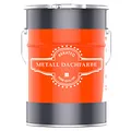 BEKATEQ Dachfarbe 3 in 1 Lichtgrau 2,5L in seidenglänzend, für Metalldach, Blechdach, Eternit - Blechdachfarbe & Sockelfarbe, Metallschutzlack, Dachbeschichtung LS-580