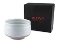 Teeladen Herzberg MAOCI - Matcha-Schale Chawan aus Porzellan 400ml hell handgefertigt - als Geschenkbox