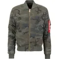 Alpha Industries MA-1 VF 59 Reflective Camo Jacke, grün, Größe M für Männer