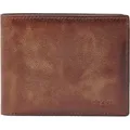 FOSSIL Geldbörse Derrick Bifold With Flip ID Brown braun - Braun