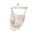 Northio hammock chair Hängesessel Beige 130x97 cm mit 2 Kissen