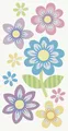 Sticker Mix Blumen groß, 