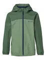 VAUDE Regenjacke Kinder Turaco III in Grün – wasser- & winddichte Outdoor-Jacke für Kinder, atmungsaktiver Kinder Windbreaker mit Kapuze – Größe: 104