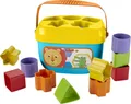 Fisher-Price Babys Erste Bausteine | Babyspielzeug Motorikspielzeug Steckspiel