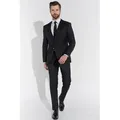 SteffenKlein Anzug SLIM FIT (2-tlg) grau|schwarz 56