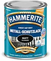 Hammerite Metallschutzlack Matt, 3in1- Rostschutz, Schwarz, 750 ml